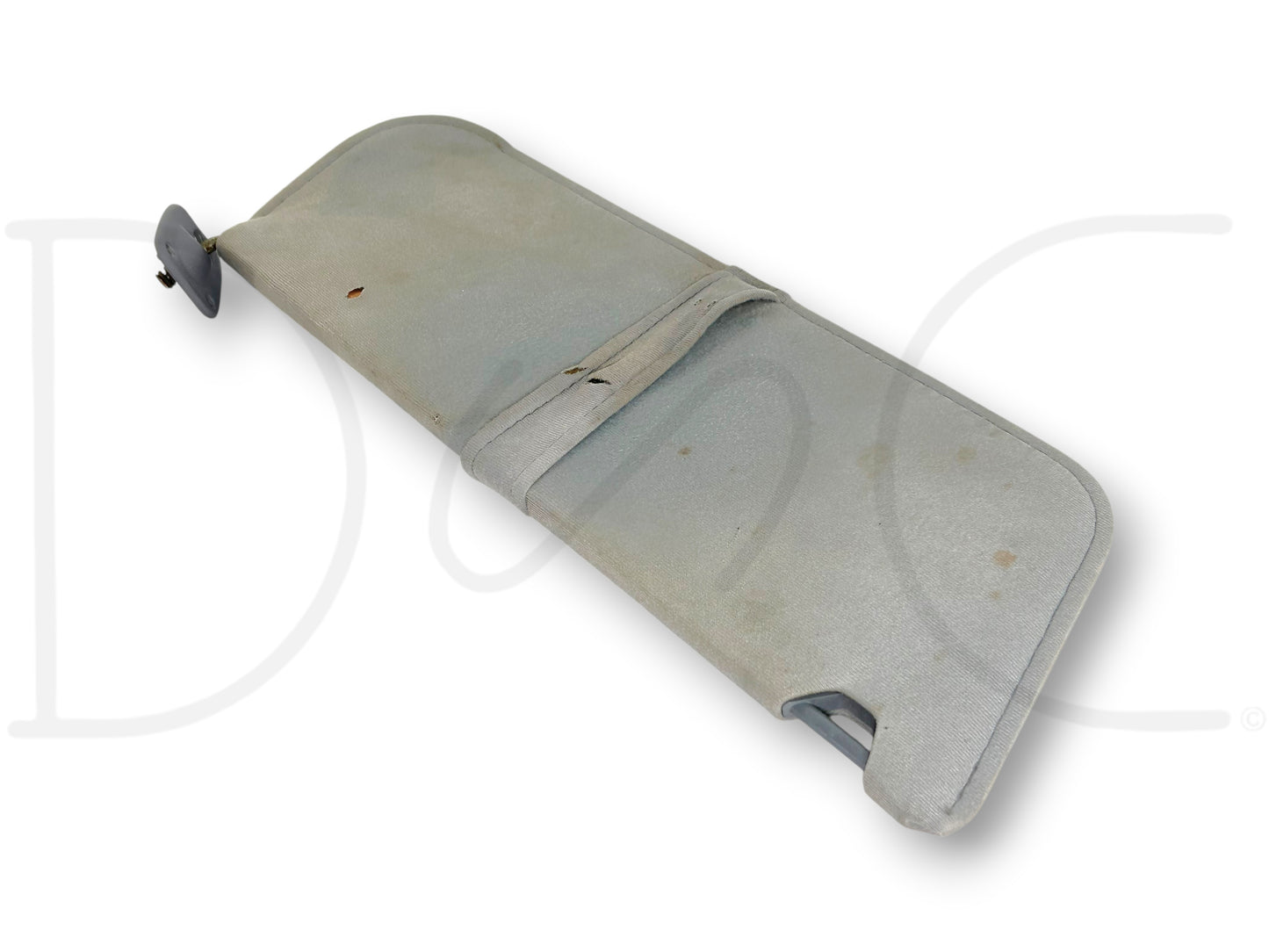 87-97 Ford F250 F350 LH Left Driver Sun Visor Opal Gray OEM *Blem*
