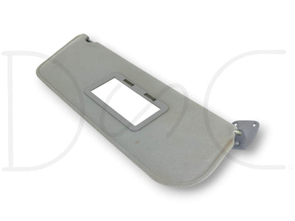 87-97 Ford F250 F350 RH Right Passenger Sun Visor W/ Mirror Opal Gray OEM *Blem*