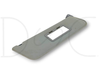87-97 Ford F250 F350 RH Right Passenger Sun Visor W/ Mirror Opal Gray OEM *Blem*