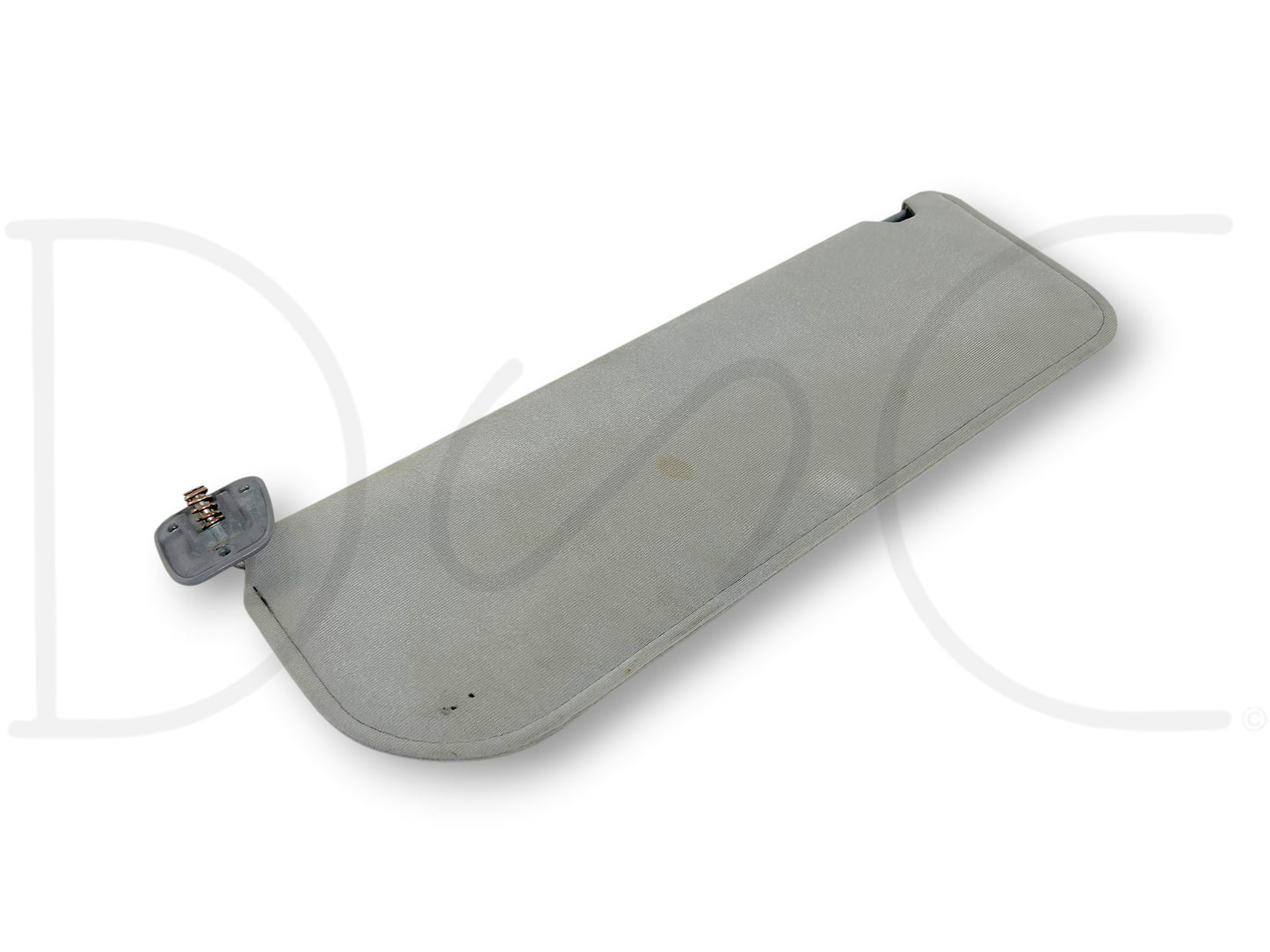 87-97 Ford F250 F350 RH Right Passenger Sun Visor W/ Mirror Opal Gray OEM *Blem*