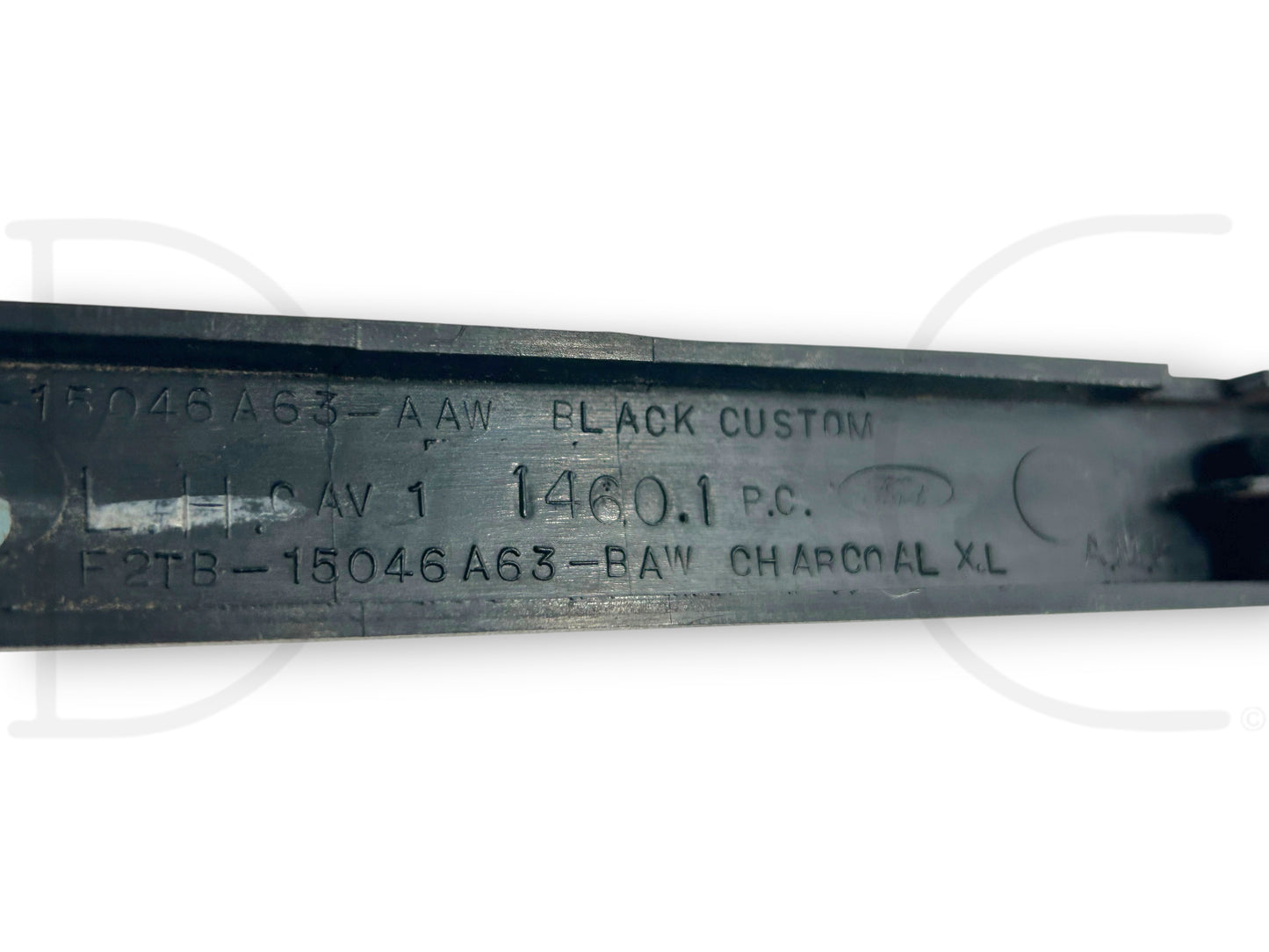 92-97 Ford F250 F350 Black Dash Bezel Trim Strip Insert Molding Set OEM