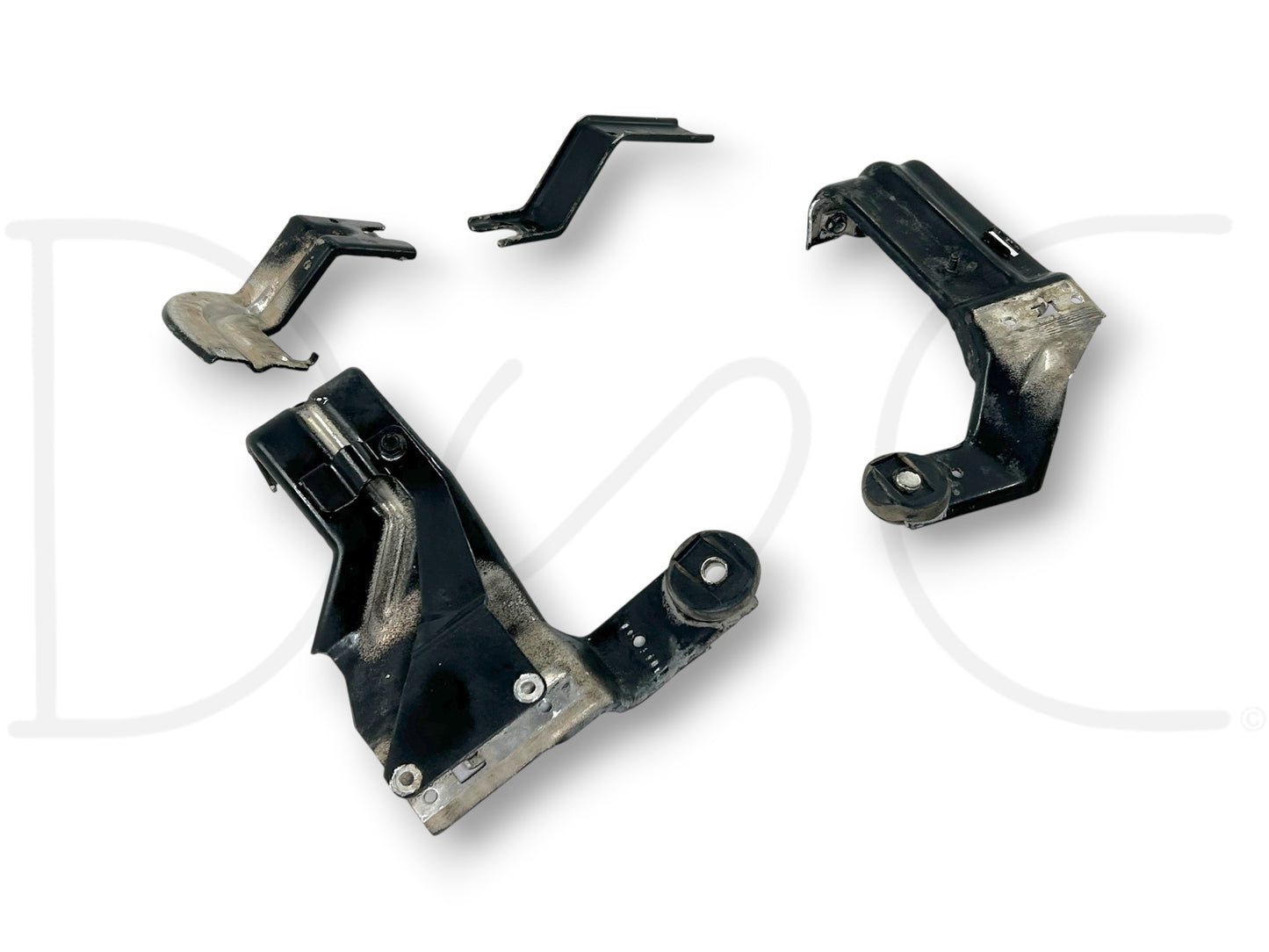 94-97 Ford F250 F350 Truck A/C Condenser Upper & Lower Bracket Set OEM