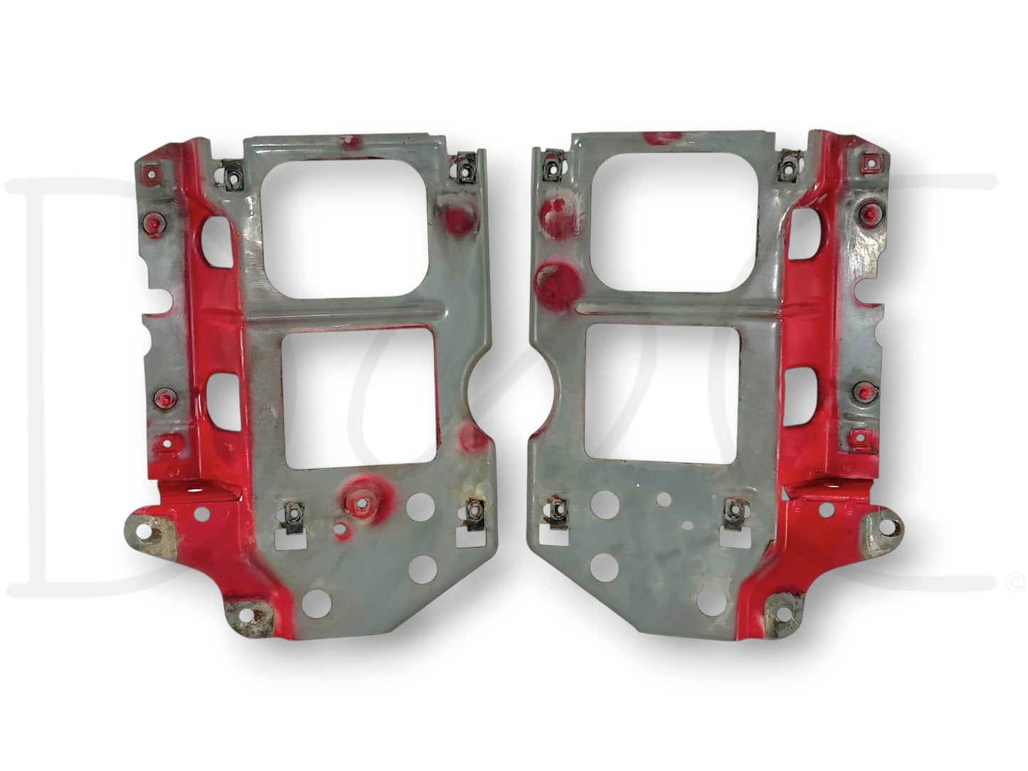 92-97 Ford F250 F350 Headlight Bracket Header Core Support Pair Set RH LH OEM