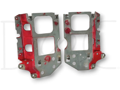 92-97 Ford F250 F350 Headlight Bracket Header Core Support Pair Set RH LH OEM