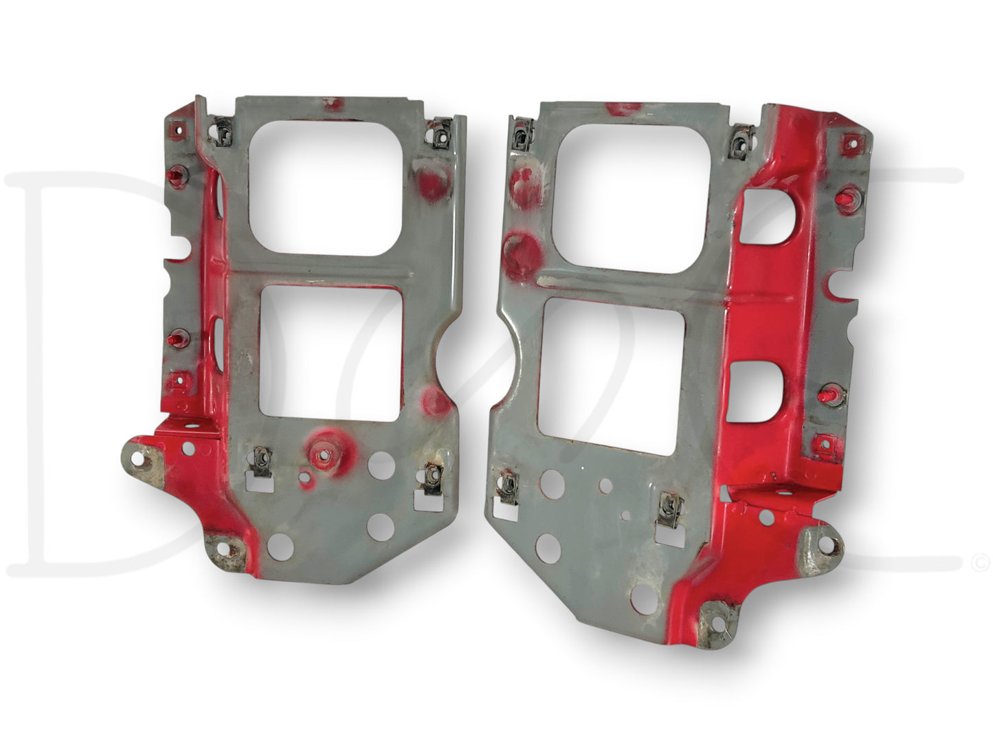 92-97 Ford F250 F350 Headlight Bracket Header Core Support Pair Set RH LH OEM