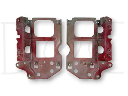 92-97 Ford F250 F350 Headlight Bracket Header Core Support Pair Set RH LH OEM