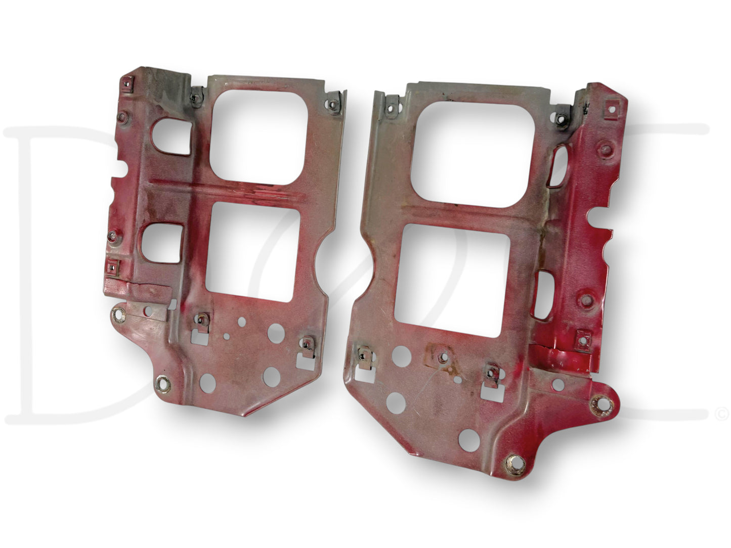 92-97 Ford F250 F350 Headlight Bracket Header Core Support Pair Set RH LH OEM