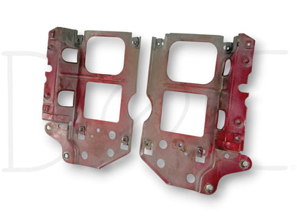 92-97 Ford F250 F350 Headlight Bracket Header Core Support Pair Set RH LH OEM