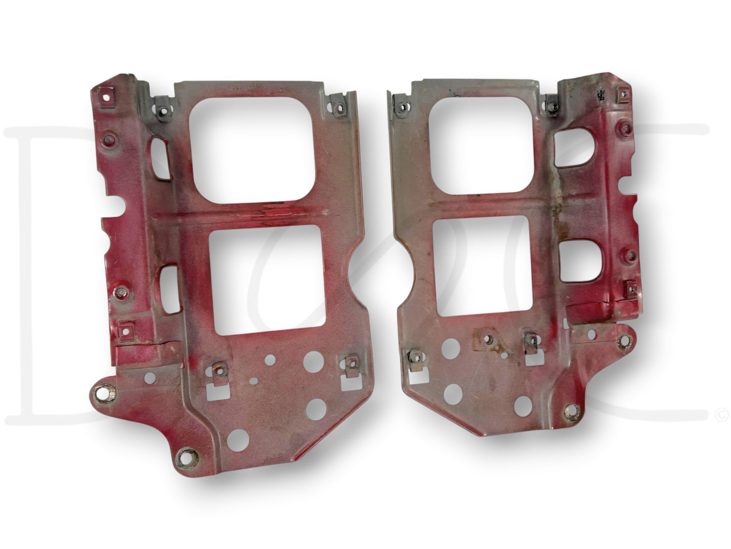 92-97 Ford F250 F350 Headlight Bracket Header Core Support Pair Set RH LH OEM