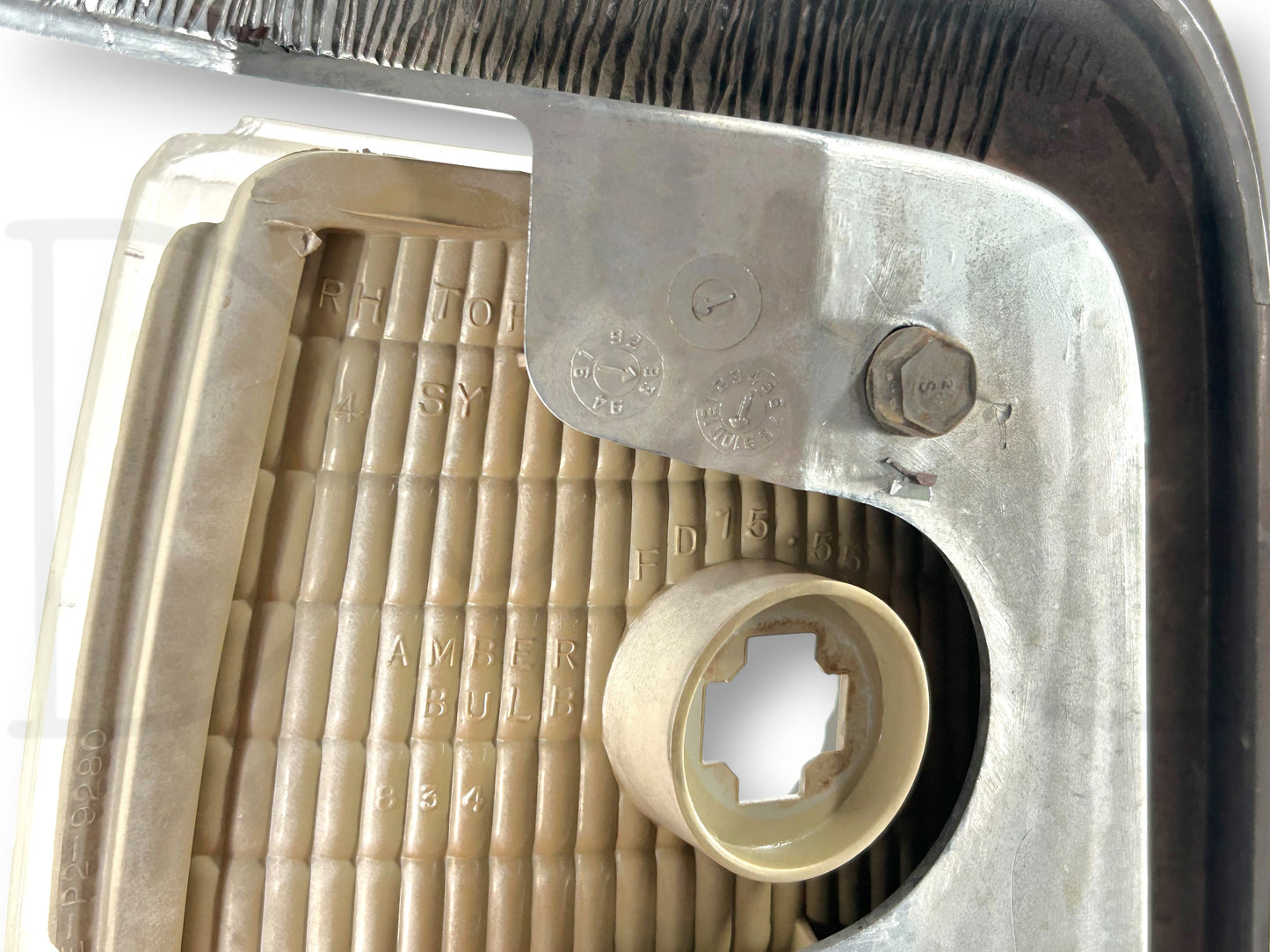 92-97 Ford F250 F350 RH Right Passenger Parking Light Headlight Bezel Trim OE