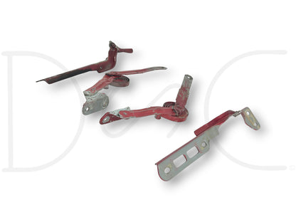 80-96 Ford F250 F350 Truck Hood Hinge And Spring Set Red Hood Hinges Springs