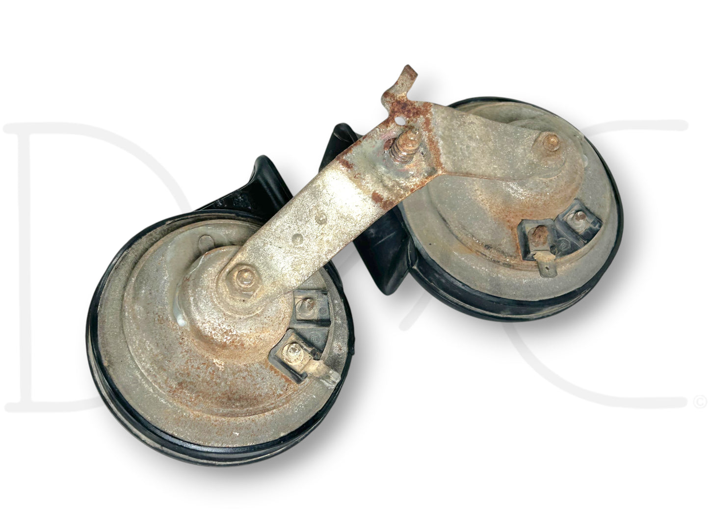92-97 Ford F250 F350 Horn Set Hi Low Dual Tone Horns OEM