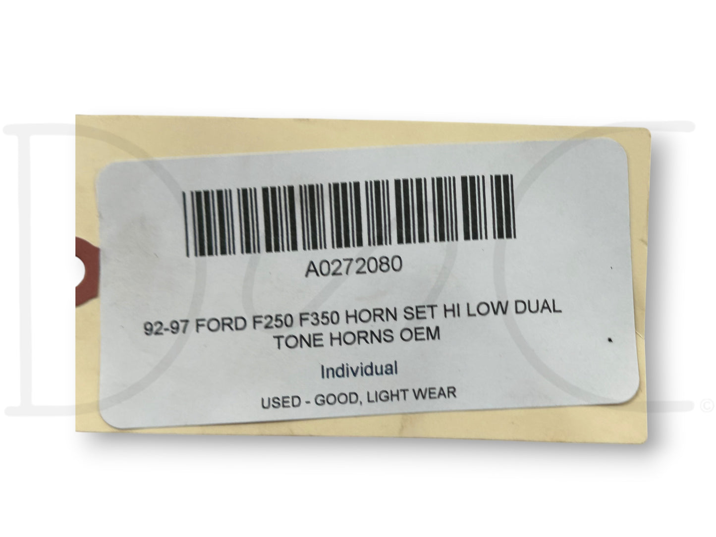 92-97 Ford F250 F350 Horn Set Hi Low Dual Tone Horns OEM