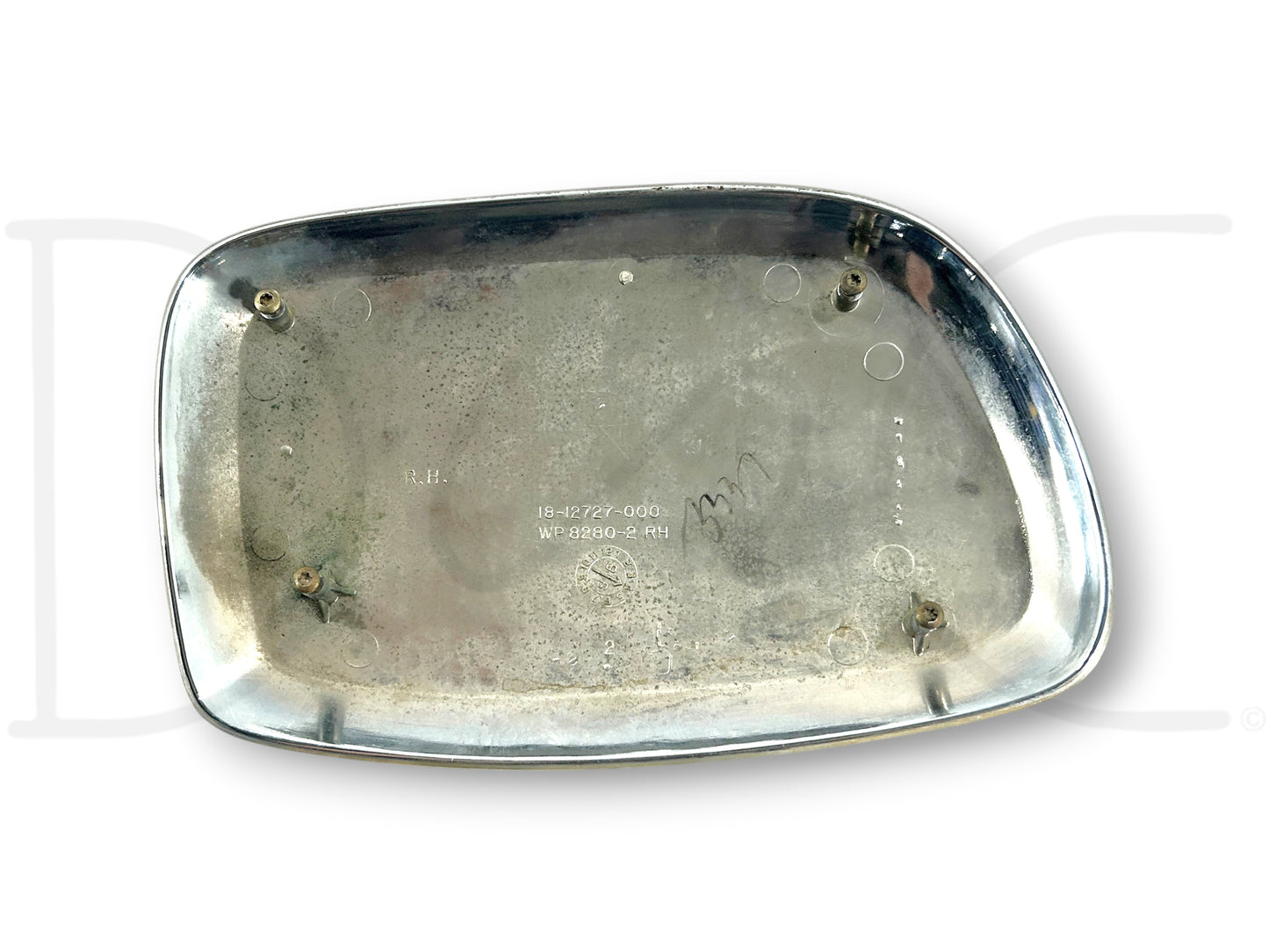 92-97 Ford F250 F350 RH Right Passenger Side Door Mirror Trim Cap Chrome OEM