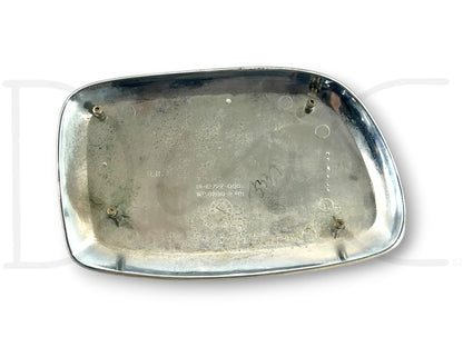 92-97 Ford F250 F350 RH Right Passenger Side Door Mirror Trim Cap Chrome OEM