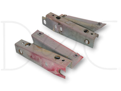 95-97 Ford F250 F350 Diesel Radiator To Core Support Bracket Pair OE Brackets