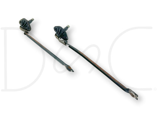92-97 Ford F250 F350 Truck Windshield Wiper Regulator Linkage Set Right Left OEM used in good condition with light wear, compatible with 1992-1997 F-250 and F-350 trucks.