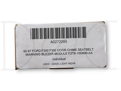 92-97 Ford F250 F350 Door Chime Seatbelt Warning Buzzer Module F2Tb-10D840-Aa