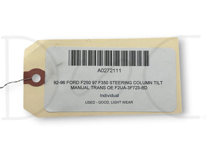 92-96 Ford F250 97 F350 Steering Column Tilt Manual Trans OE F2Ua-3F723-Bd