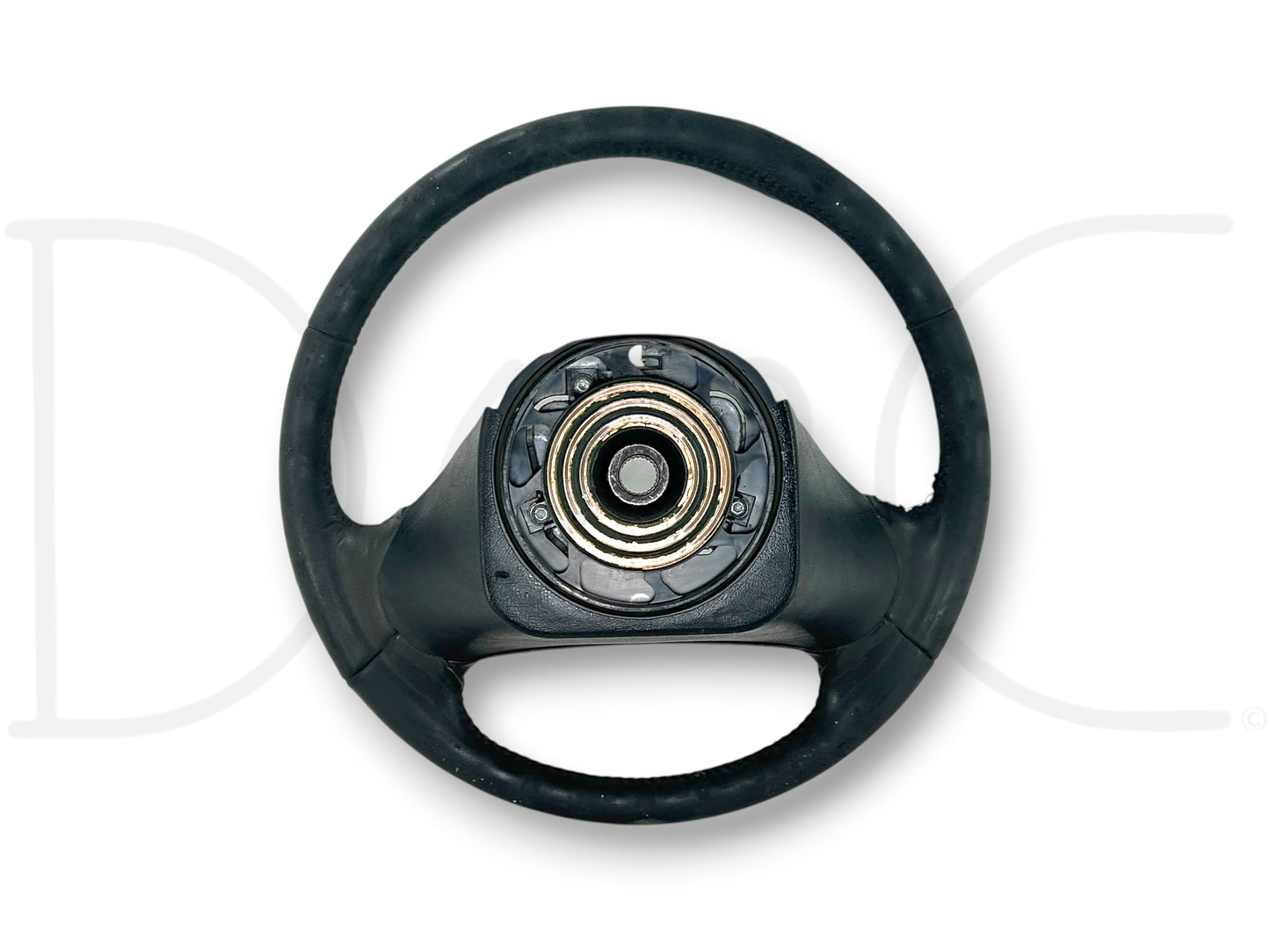 92-97 Ford F250 F350 Steering Wheel OE Black Leather *Blem*