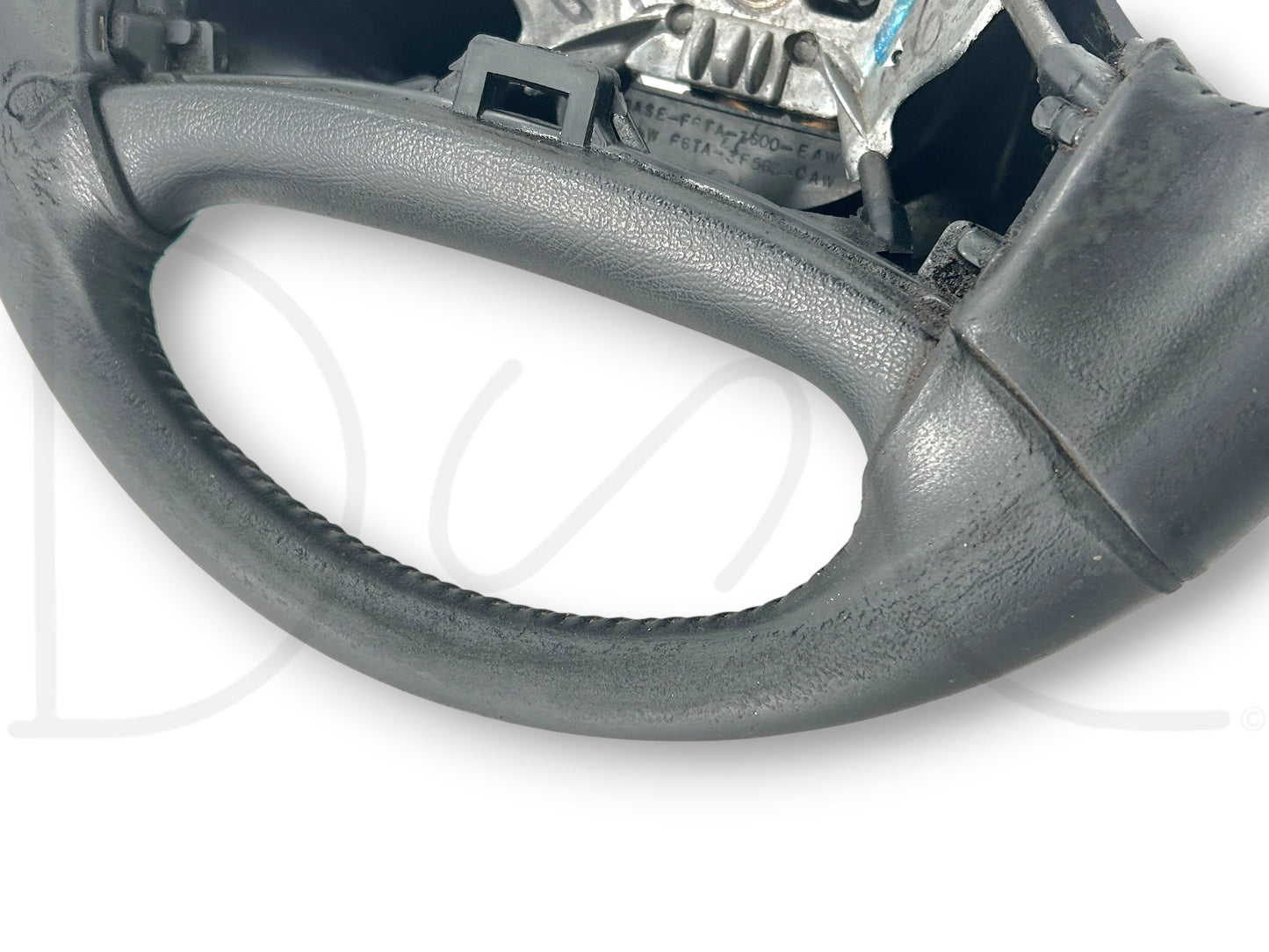 92-97 Ford F250 F350 Steering Wheel OE Black Leather *Blem*