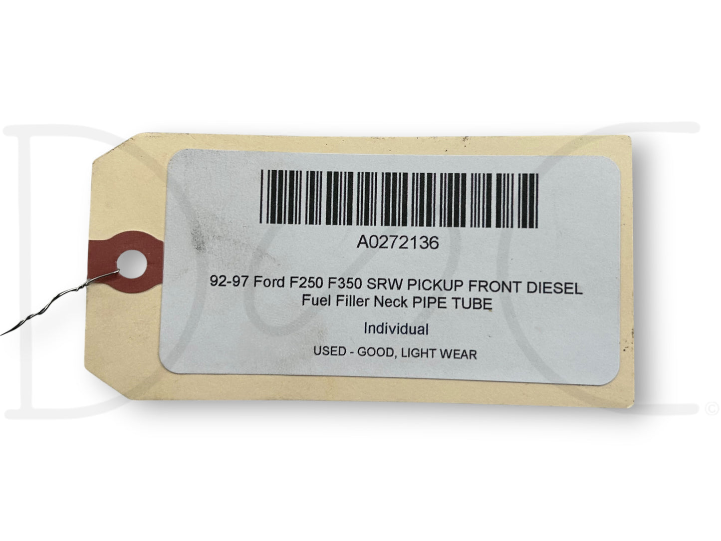 92-97 Ford F250 F350 SRW Pickup Front Diesel Fuel Filler Neck Pipe Tube