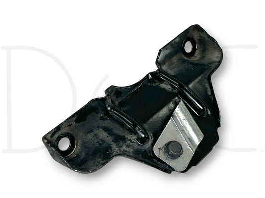 94-97 Ford F250 F350 7.3 7.3L Engine Oil Dipstick Dip Stick Tube Mount Bracket used part with light wear, black metal bracket with mounting holes and reinforcement ribbing.