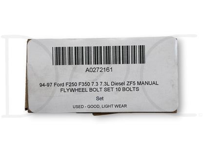 94-97 Ford F250 F350 7.3 7.3L Diesel ZF5 Manual Flywheel Bolt Set 10 Bolts