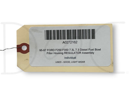 95-97 Ford F250 F350 7.3L 7.3 Diesel Fuel Bowl Filter Housing Regulator Assembly