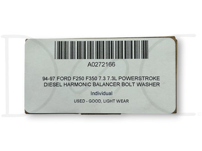 94-97 Ford F250 F350 7.3 7.3L Powerstroke Diesel Harmonic Balancer Bolt Washer