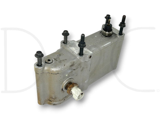 96-97 Ford F250 F350 Truck 7.3 7.3L Powerstroke HPOP Oil Reservoir OEM 1823534C2 used oil reservoir with light wear for diesel Powerstroke engines in Ford Super Duty trucks.
