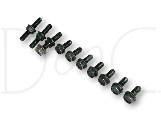 94-02 Ford F250 F350 7.3 7.3L Diesel Valve Cover Bolt Set (10) OEM Bolts & Studs in used good condition with light wear, suitable for Ford Super Duty trucks and Excursion.