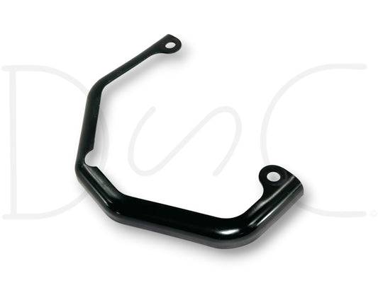 94-97 Ford F250 7.3 7.3L Diesel LH Left Valve Cover Rear Bracket Guard Retainer used part with light wear, compatible with 1994-2002 Ford F-250, F-350, F-450, F-550 trucks.