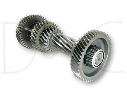 Ford 7.3 Diesel ZF5 ZF-5 S5-47 Speed Transmission Counter Shaft Countershaft showing metal gears and bearings with light wear from used condition, suitable for Ford F-250 and F-350 trucks.