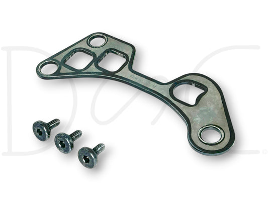 Used Ford ZF5 ZF-5 S5-42 S5-47 Manual Transmission Shift Interlock 1307-306-230 with light wear, including three mounting screws, suitable for Ford F-250 and F-350 trucks.