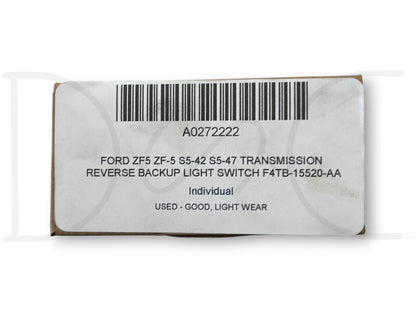 Ford ZF5 ZF-5 S5-42 S5-47 Transmission Reverse Backup Light Switch F4Tb-15520-Aa