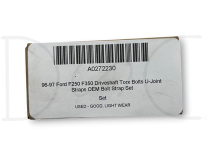 96-97 Ford F250 F350 Driveshaft Torx Bolts U-Joint Straps OEM Bolt Strap Set