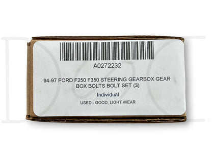 94-97 Ford F250 F350 Steering Gearbox Gear Box Bolts Bolt Set (3)
