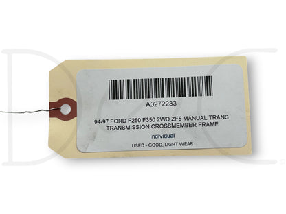 94-97 Ford F250 F350 2WD ZF5 Manual Trans Transmission Crossmember Frame