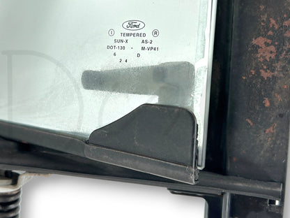 92-97 Ford F250 F350 LH Left Driver Vent Wing Window Glass Assembly OEM
