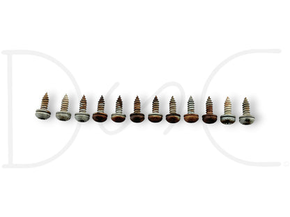 87-96 Ford F250 F350 Tailgate Inner Access Panel Screw Hardware Set OE Screws