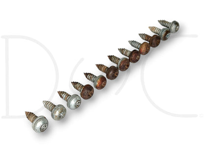 87-96 Ford F250 F350 Tailgate Inner Access Panel Screw Hardware Set OE Screws