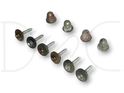 87-96 Ford F250 F350 Tailgate Aluminum Trim Panel Screws Hardware Set OE