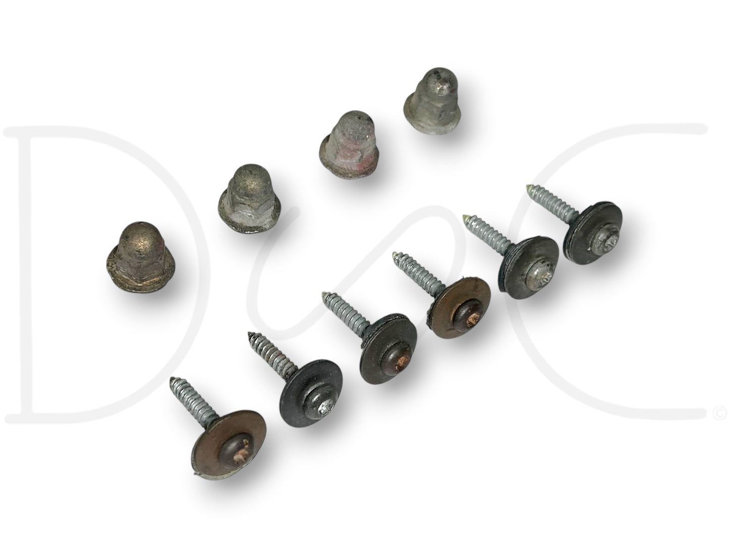87-96 Ford F250 F350 Tailgate Aluminum Trim Panel Screws Hardware Set OE