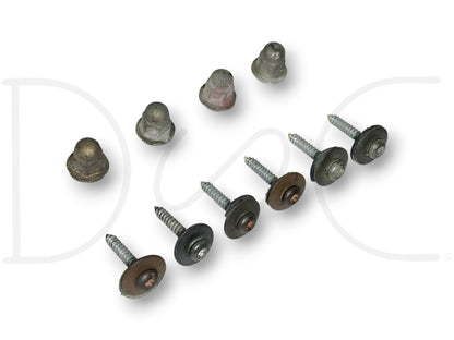 87-96 Ford F250 F350 Tailgate Aluminum Trim Panel Screws Hardware Set OE