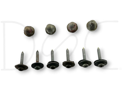87-96 Ford F250 F350 Tailgate Aluminum Trim Panel Screws Hardware Set OE