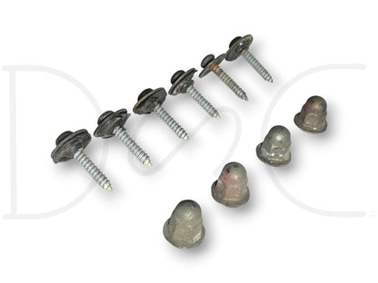 87-96 Ford F250 F350 Tailgate Aluminum Trim Panel Screws Hardware Set OE