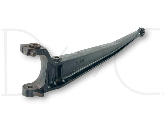 88-96 Ford F250 F350 2WD Front LH Left Driver Axle I Beam Arm LH Left OE used part with light wear, requires new bushing, compatible with 1988-1996 F-250 F-350 trucks.