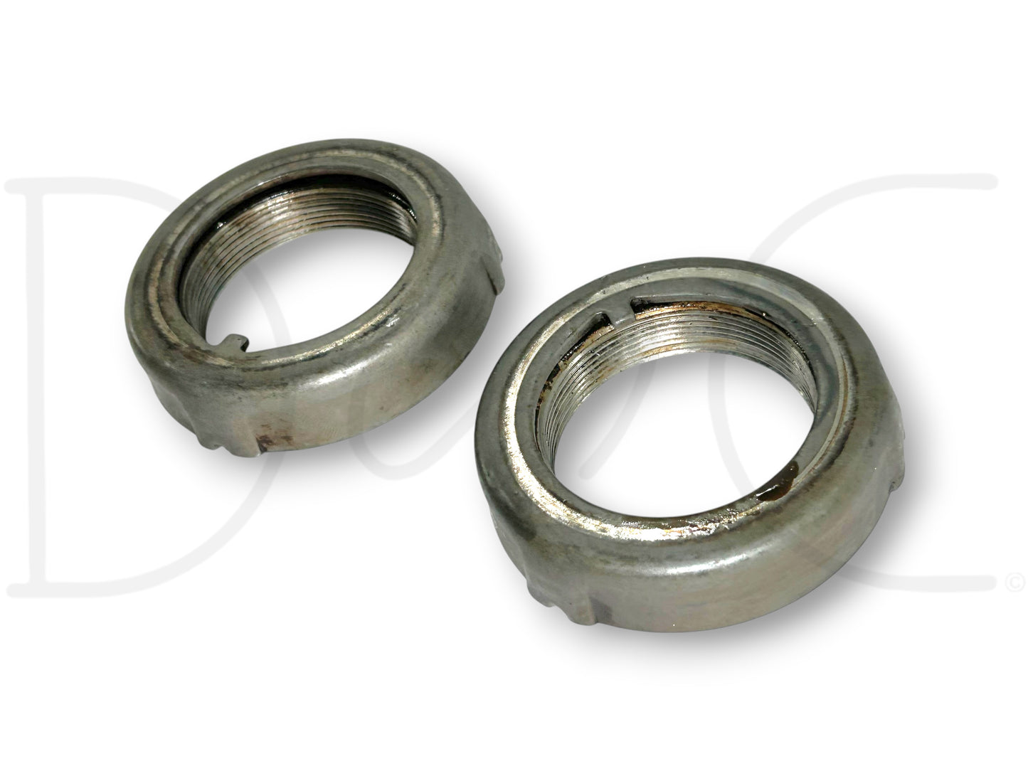 85-97 Ford F250 F350 Sterling 10.25 Rear Axle Wheel Hub Bearing Retainer Nut Set