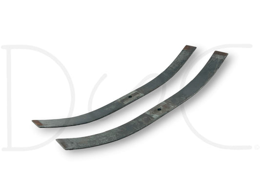 87-97 Ford F250 F350 Rear Auxiliary Helper Overload Upper Leaf Spring Set OE in used good condition with light wear, suitable for 1987-1997 F-250 and F-350 trucks.